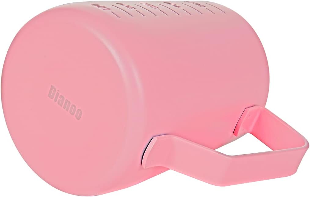 Dianoo Espresso Dampfkrug 600ml, Milchaufschäumkrug Edelstahl mit Messung, Milchaufschäumbecher, Kaf