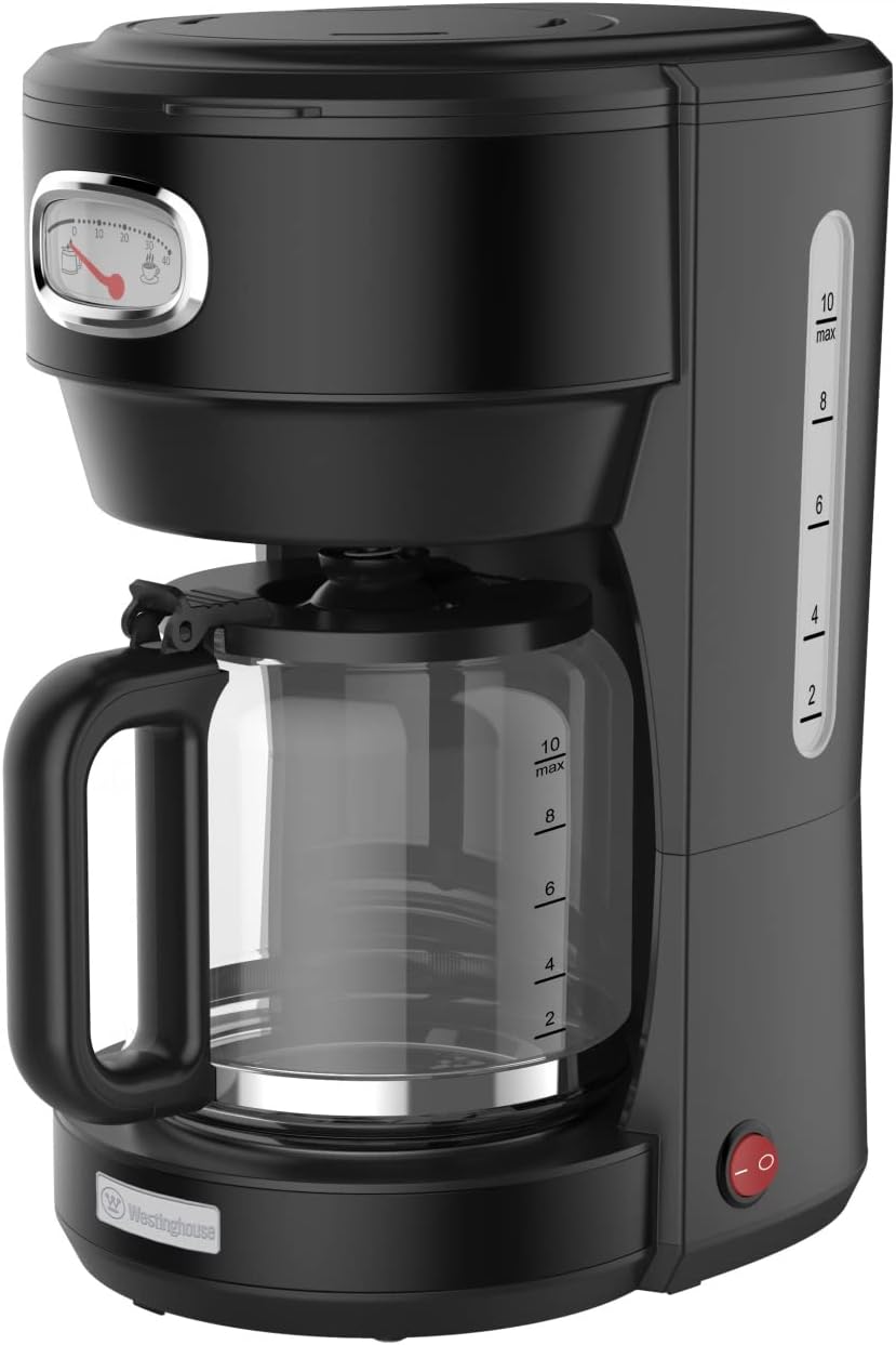WESTINGHOUSE WES21 Retro Frühstück-Set Schwarz Frühstücksset, Metall Frühstück-Set mit 2-Scheiben To