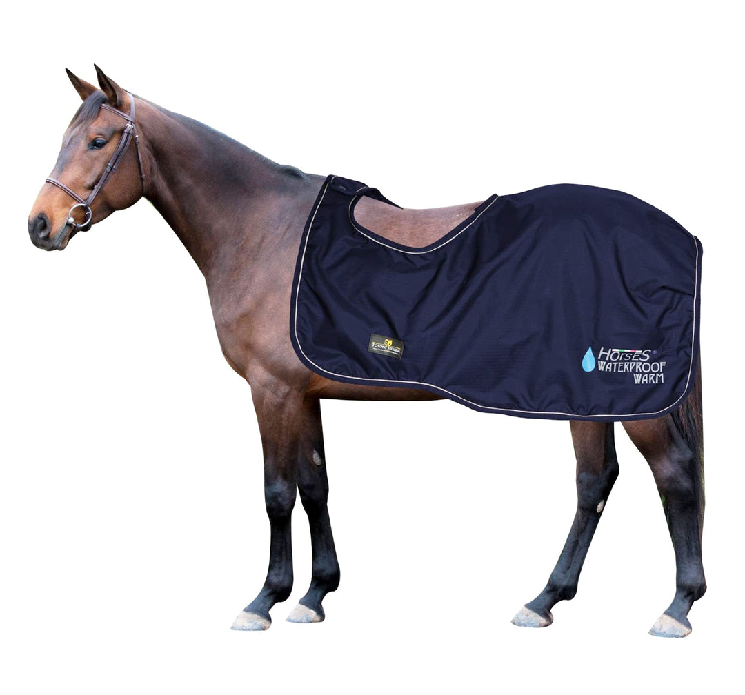 Horses, Pferdedecken Horses Waterproof Warm, Wasserdicht, Weich, Bequem und Warm, Langlebig, Blau, 1