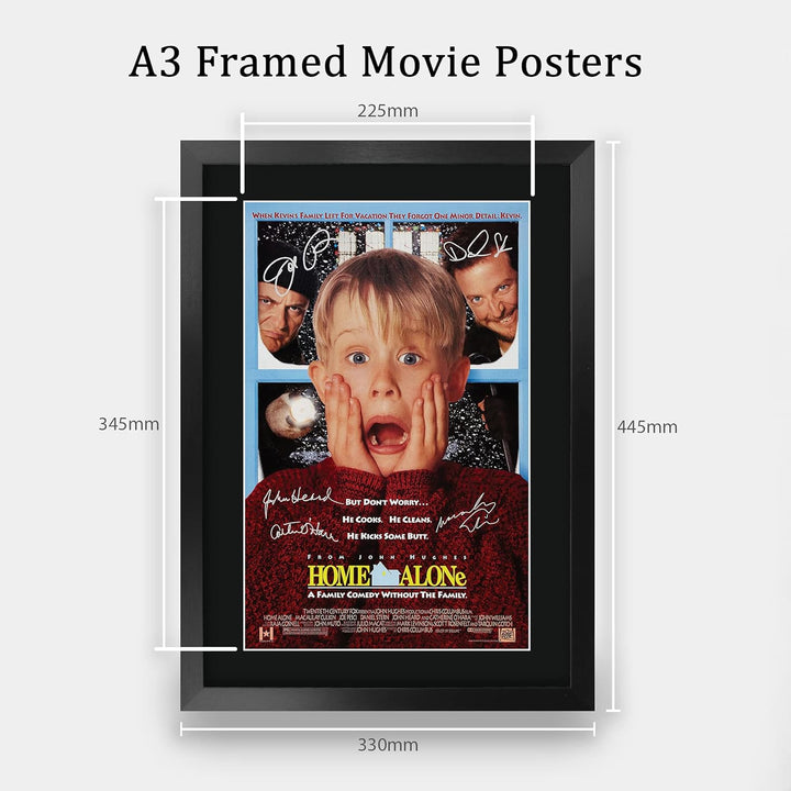 HWC Trading A3 FR Home Alone Macaulay Culkin Geschenke Printed Poster Autogramm Bild für Film-Memora