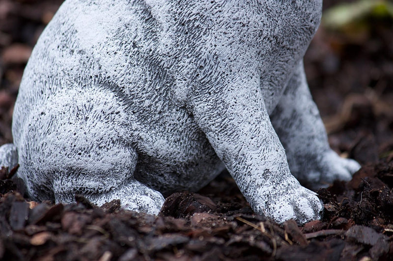 stoneandstyle Steinfigur Mops Hund, Frost- und Wetterfest, handgearbeitet