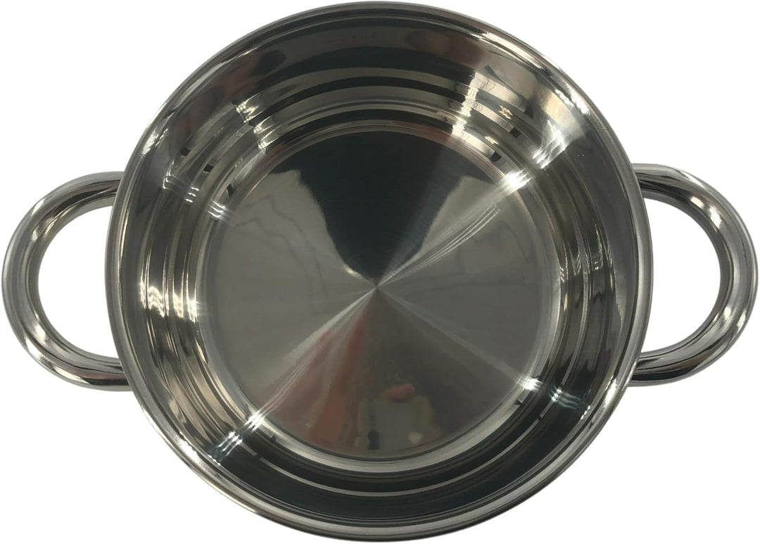 aro Kochtopf, Edelstahl, 1.5 L, mit Deckel, Induktion, Ofenfest, silber