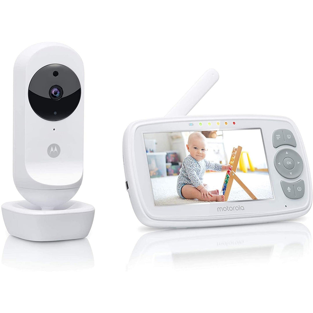 Motorola Nursery VM34 - Babyphone mit Kamera - 4.3-Zoll Farbdisplay - Infrarot-Nachtsicht - Wiegenli
