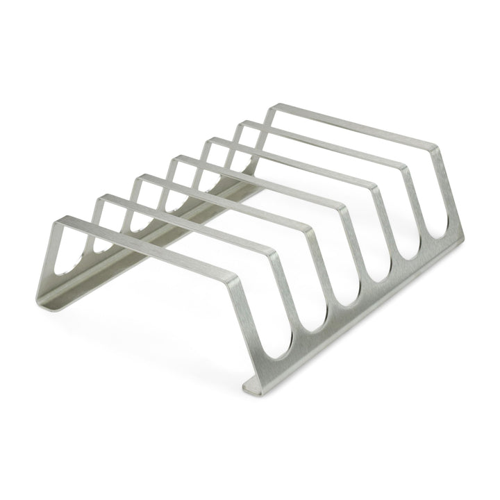 Edelstahl Rippchenhalter | RibRack - für 6 rundum knusprige Spareribs vom Grill & Backofen Rippchen-