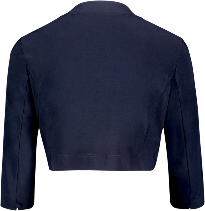 Vera Mont Damen Bolero-Jacke figurbetont 52 Blau, 52 Blau