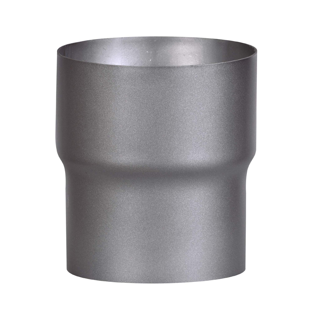 FIREFIX RD150/Ü6 Übergangsstück (Erweiterung) für 2 mm Starke Rauchrohre, dunkelgrau lackiert, von 1
