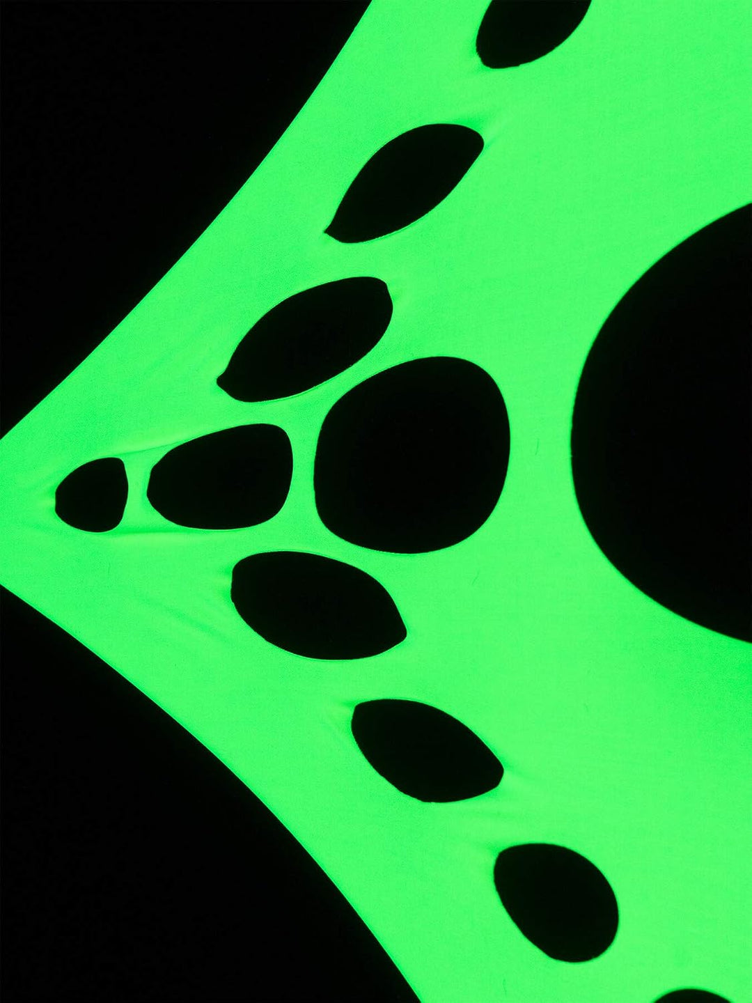 PSYWORK Schwarzlicht Segel Spandex | PSY Suzy Triangle | Gelb | 1,5 x 2m | UV-aktiv | Leuchtend | Wa
