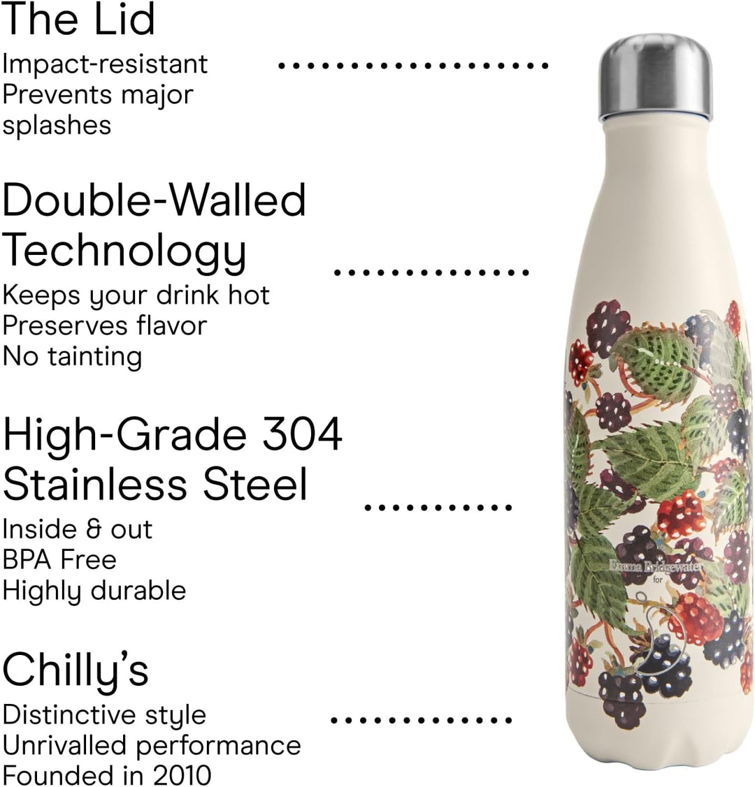 Chilly’s Original Bottle – Edelstahl Trinkflasche – BPA-freie Wasserflasche, Doppelwanding Vakuumiso