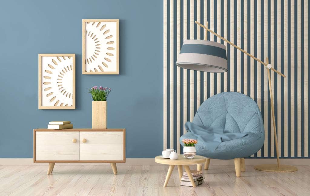 TIXE 652.406 Trends Frühling 2020 Buntes Gemälde Blau (Romantisch), Blau (Romantisch)