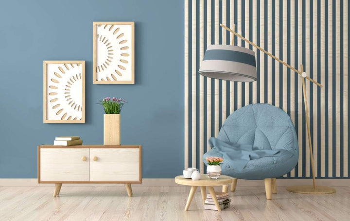 TIXE 652.406 Trends Frühling 2020 Buntes Gemälde Blau (Romantisch), Blau (Romantisch)