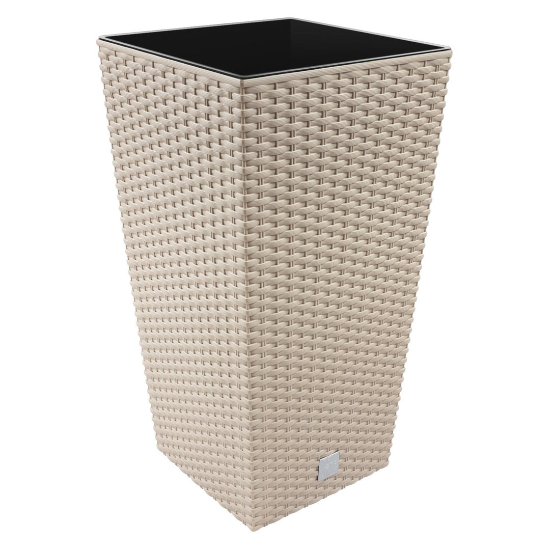 Maceta Rato de 91,5 litros con inserto 40 x 40 x 75 cm en color mocca Beige (Mocca) 40x40x75 Single,