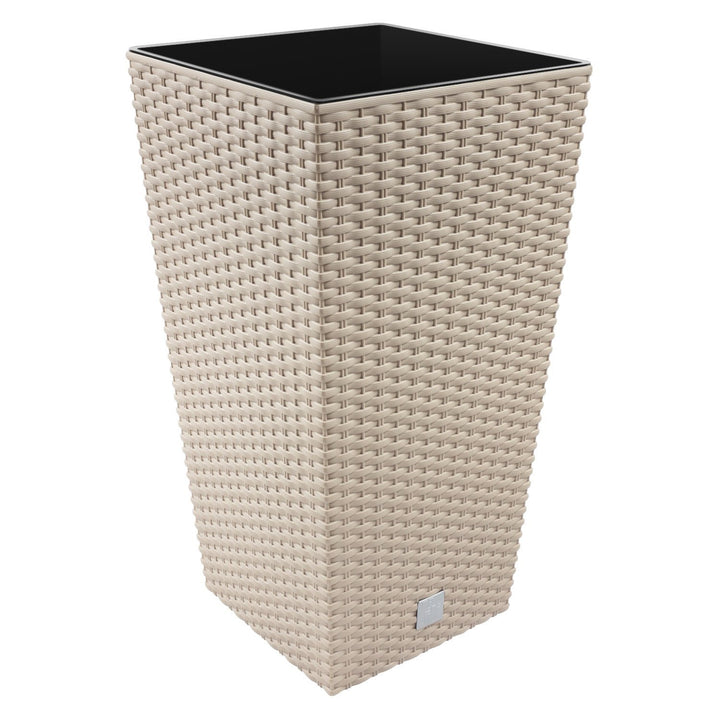 Maceta Rato de 91,5 litros con inserto 40 x 40 x 75 cm en color mocca Beige (Mocca) 40x40x75 Single,