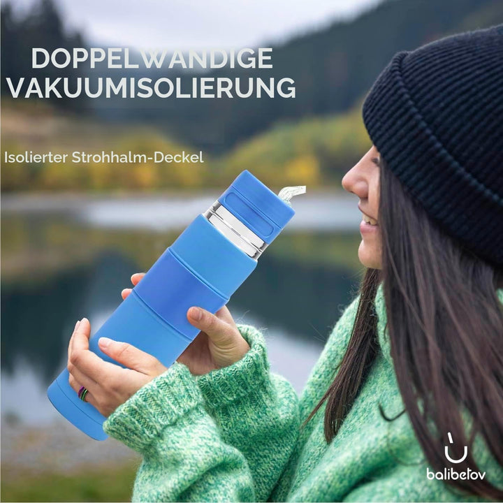 BALIBETOV - Neu - Edelstahl AutoMate - Thermobehälter, Mate Cup und Bombilla in Einem - Sie Müssen N