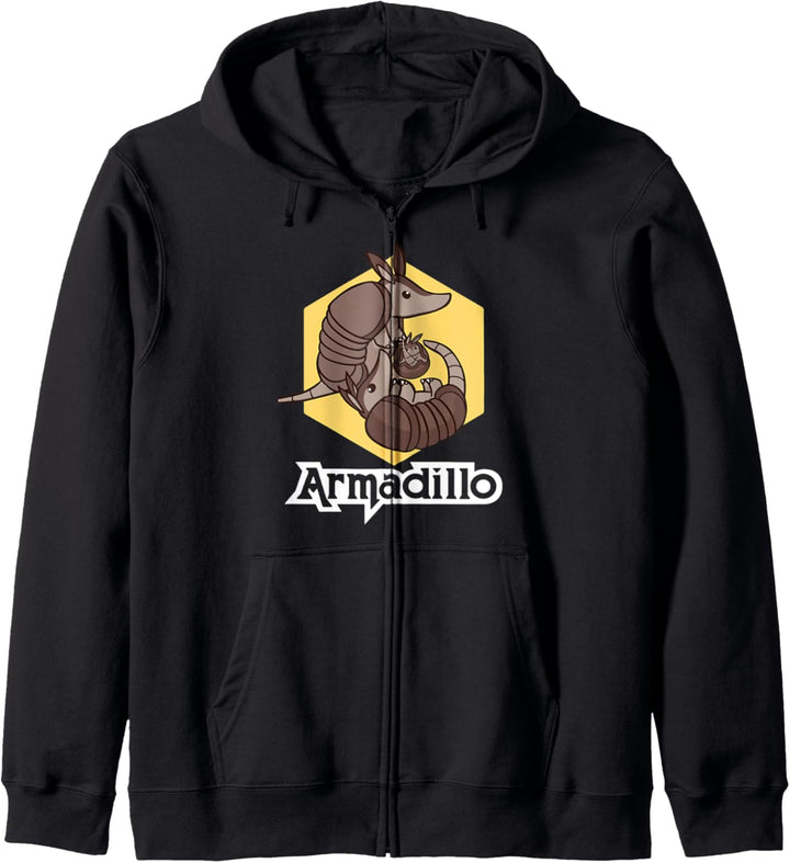 Gürteltier Design Kapuzenjacke
