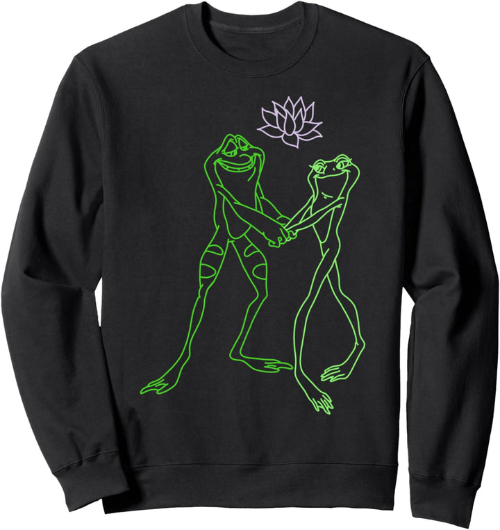 Disney Princess And The Frog Tiana & Naveen Frogs Left Chest Sweatshirt