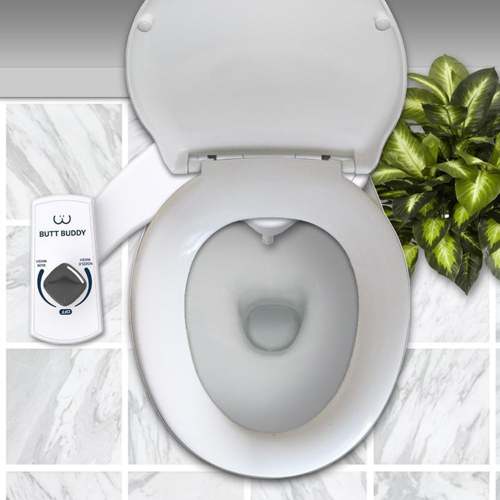 BUTT BUDDY - Bidet Toilet Seat Attachment & Fresh Water Sprayer (Easy to Install, Universal Fit, No