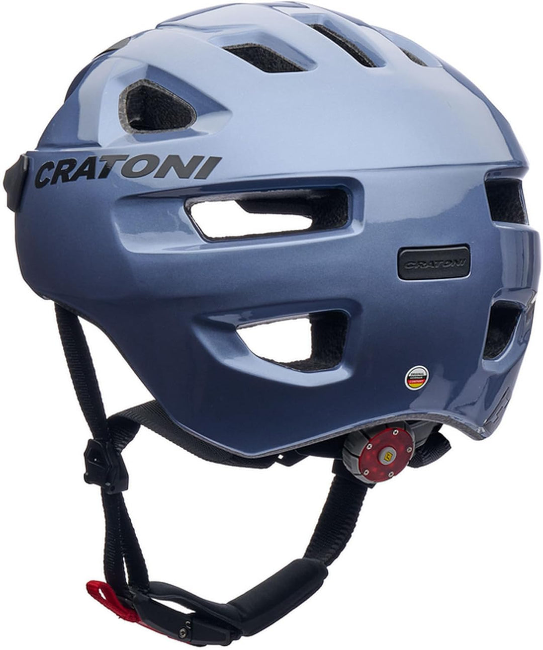 Cratoni C-Swift Allroundhelm Fahrradhelm Inlinerhelm Radhelm, Grösse Uni Blau Metallic Glänzend, Bla