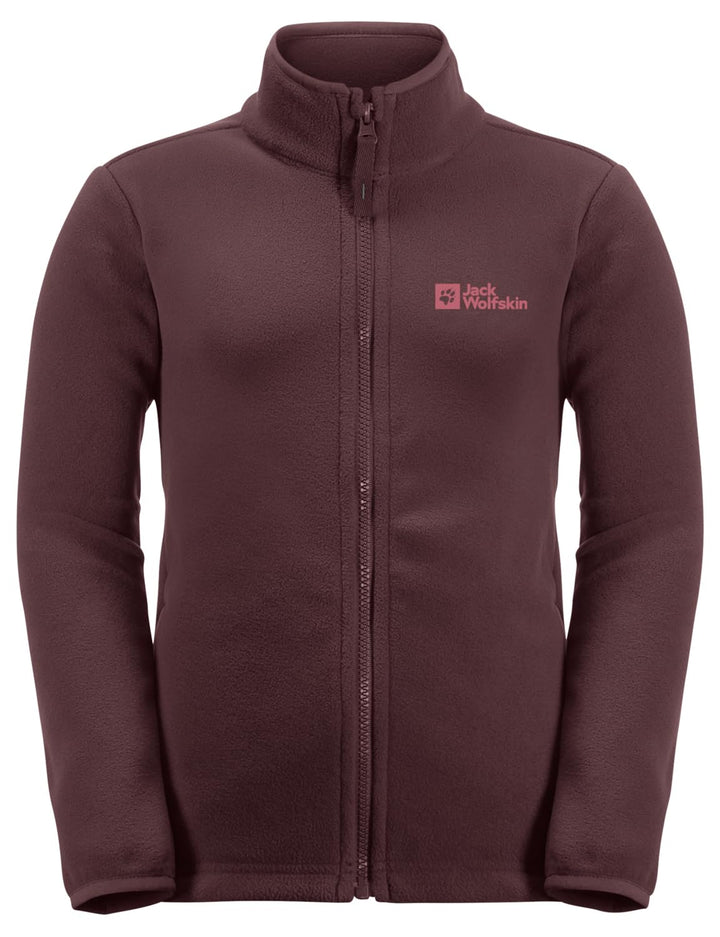Jack Wolfskin Mädchen Taunus Jacket K Fleece-Jacke 128 Boysenberry, 128 Boysenberry