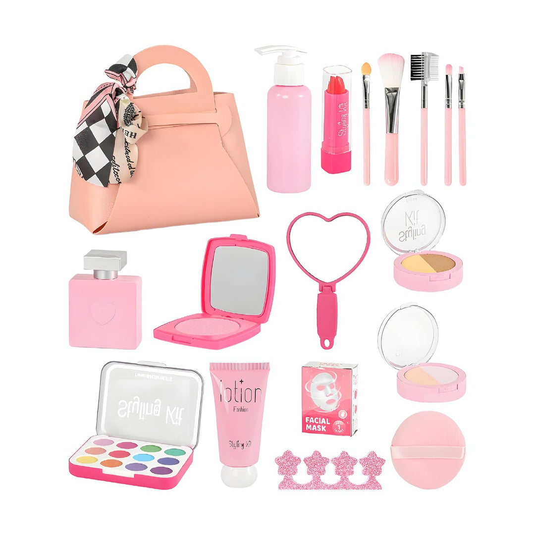 Fake Makeup Set Lustiges realistisches Spielzeug-Set inklusive Pinsel | Spielzeug-Make-up-Set für Ki