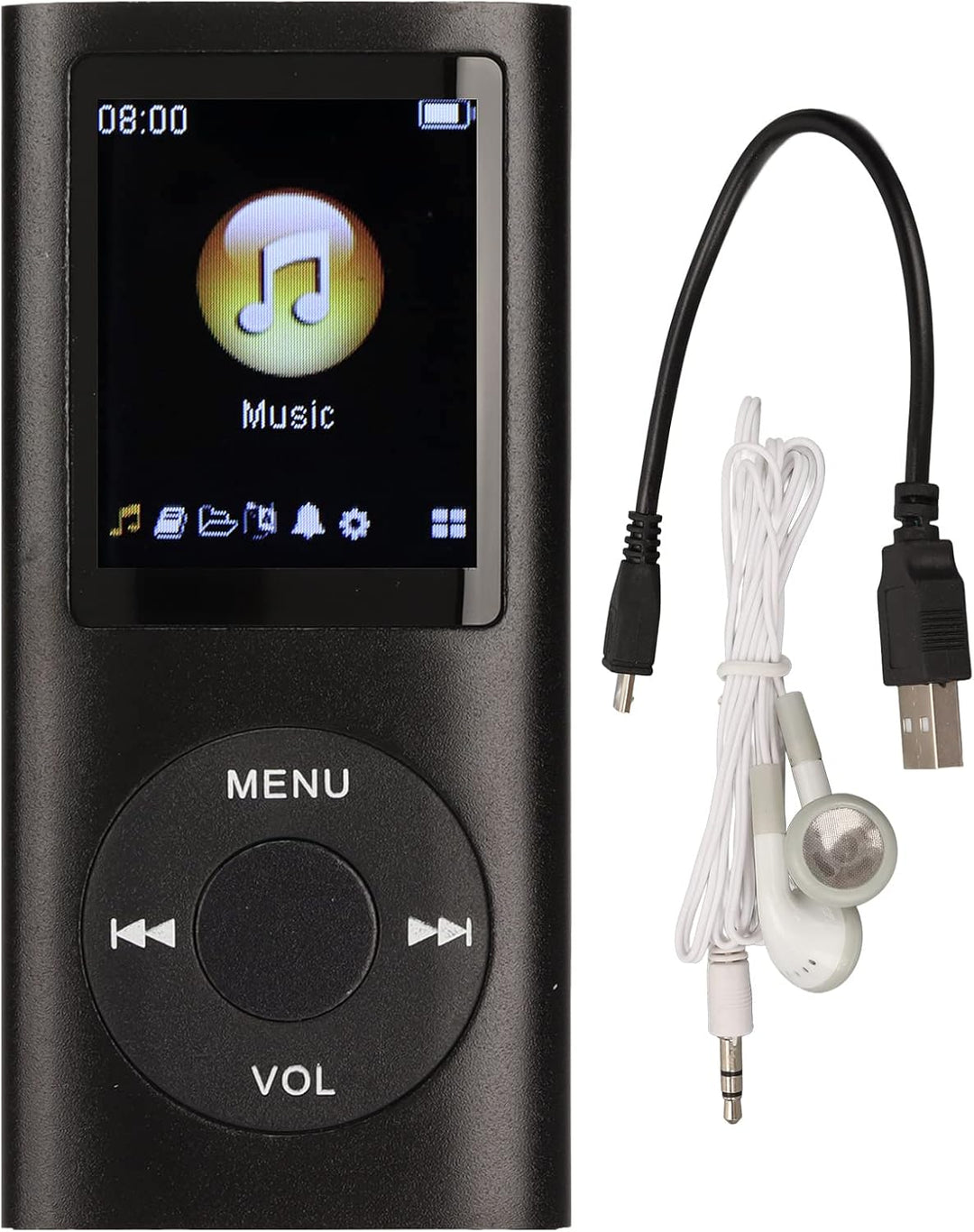 Tragbarer MP3 -Player Compact Design 1,8 Zoll LCD High Fidelity Sound Music Player digitaler Audioge