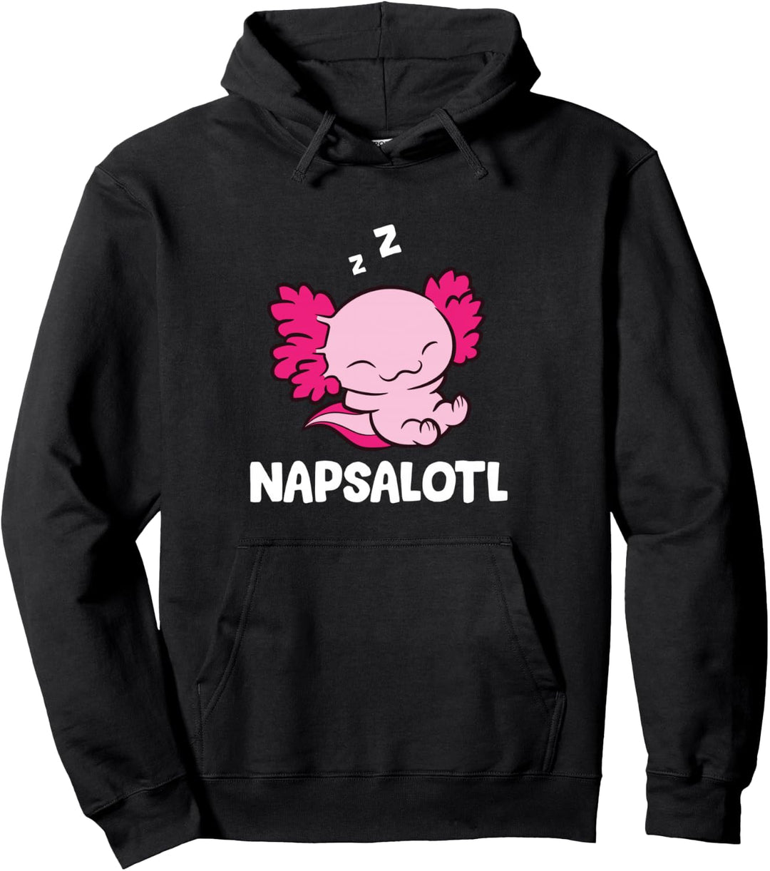 Axolotl Napsalotl Schlafen Axolotl Pullover Hoodie