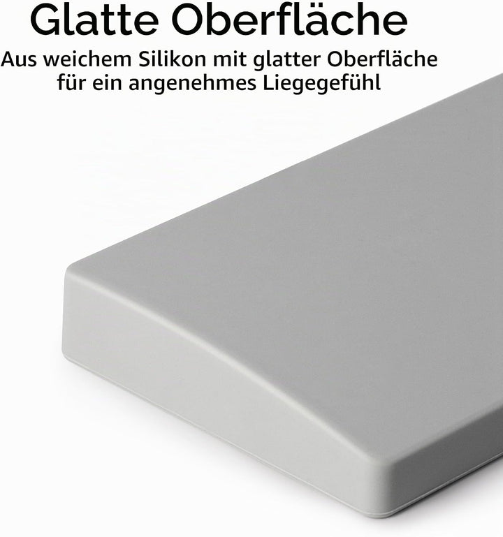 Keychron Grey Silicone Wrist & Palm Rest, 327mm (12.89") for 75% Compact Keyboard Series V1/V2/Q1/Q2