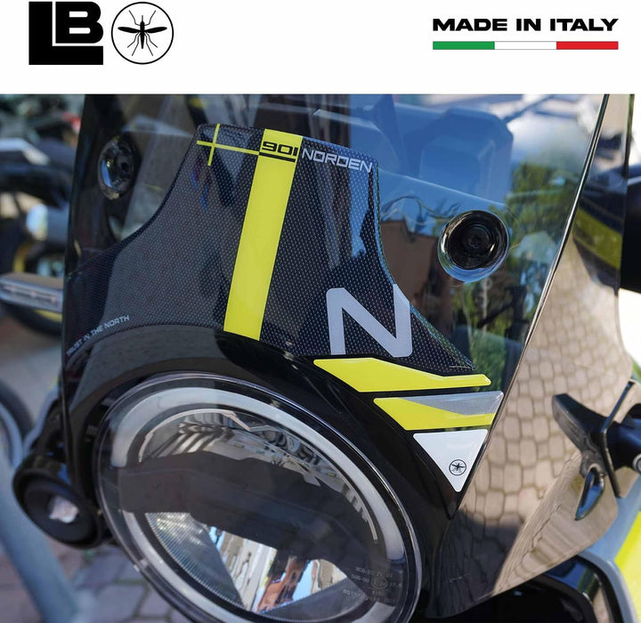 LABELBIKE 3D Motorrad Windschutzscheibenaufkleber kompatibel mit Husqvarna