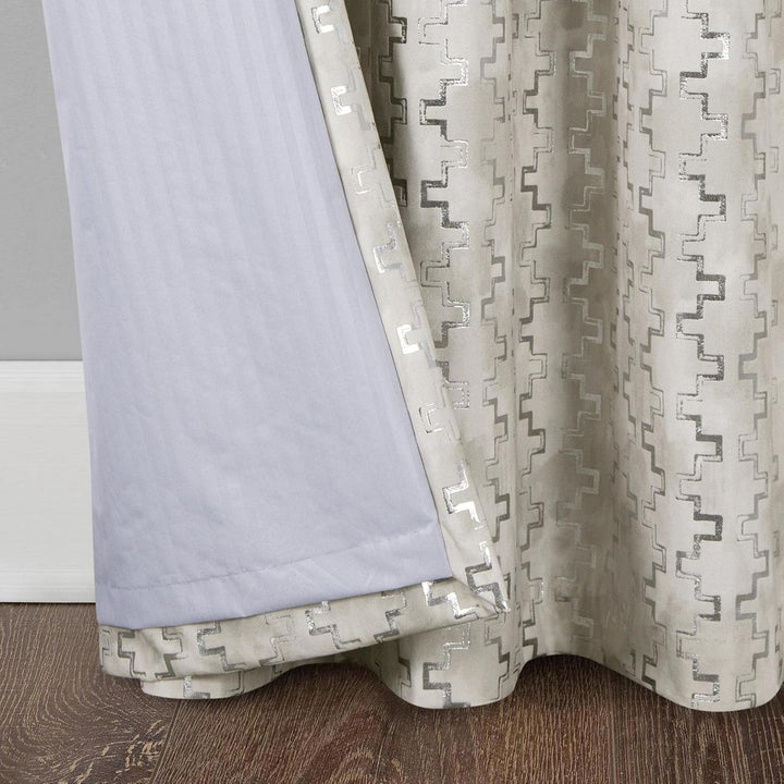 always4u 100% Blickdicht Vorhang Elegante Gardinen mit Muster Verdunkelung Schallschutz Thermogardin