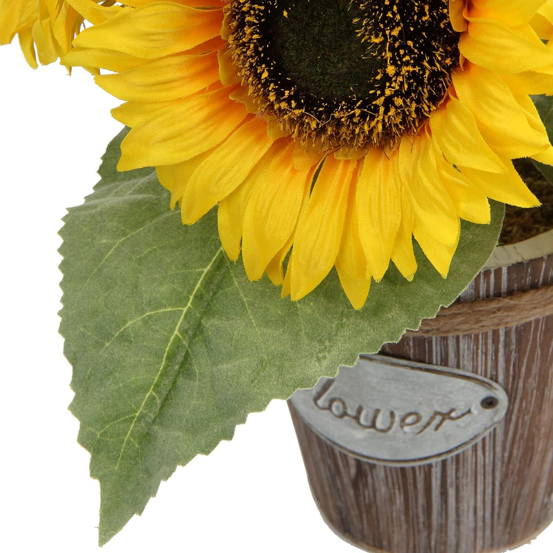 Hollyone Künstliche Sonnenblumen im Topf, Sonnenblumen Künstlich, Künstliche Blumen Wie Echt, Kunstp