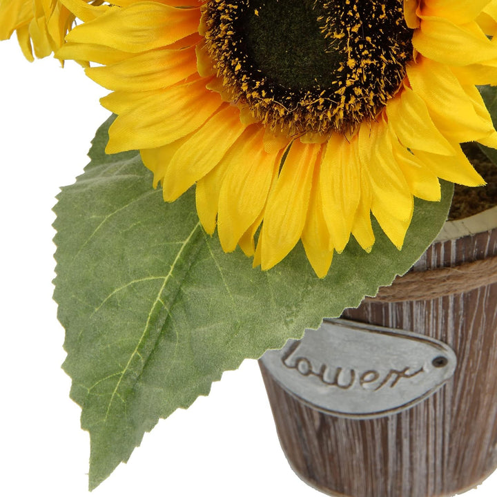 Hollyone Künstliche Sonnenblumen im Topf, Sonnenblumen Künstlich, Künstliche Blumen Wie Echt, Kunstp