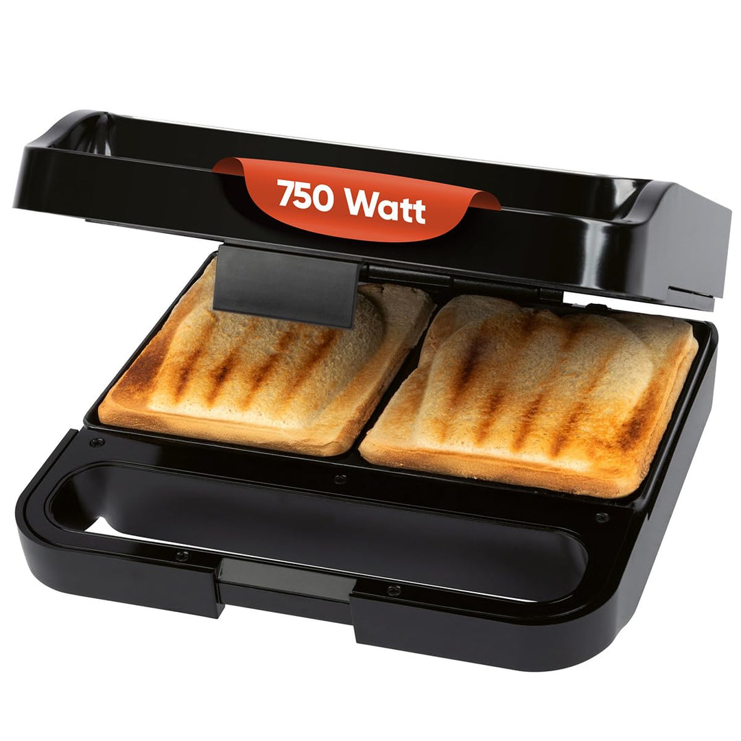 ProfiCook® Sandwichmaker | muschelförmige Sandwiches mit extra viel Füllung | antihaftbeschichtet |