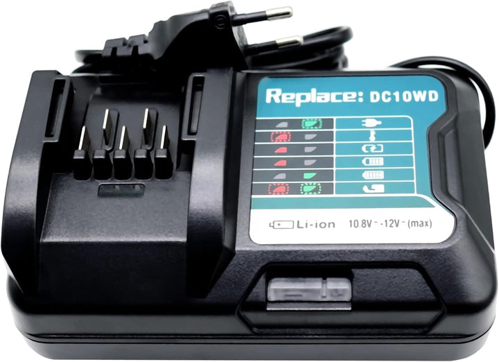 GOLEMON 12V DC10WD Ladegerät Für Akku BL1016 BL1015 BL1021B BL1041B BL1040B BL1020B Für Makita Tool