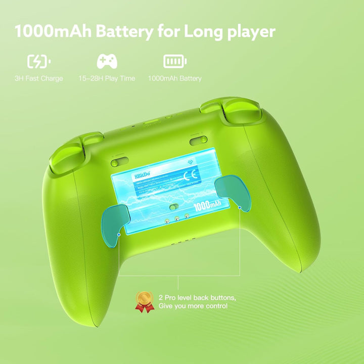 8bitdo Ultimate 2 Wireless Controller für PC/Android/Apple/Steam, TMR Joystick Update, Lange/Kurze T