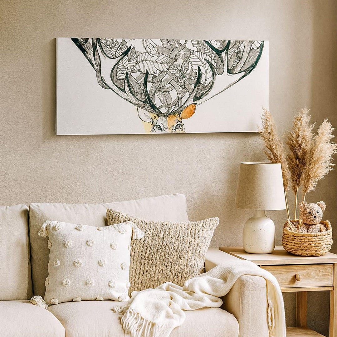 Panorama Bilder auf Leinwand 100x40cm Leinwandbild Lieber Wilde Blumen Wald Gross Wanddeko Bild Schl