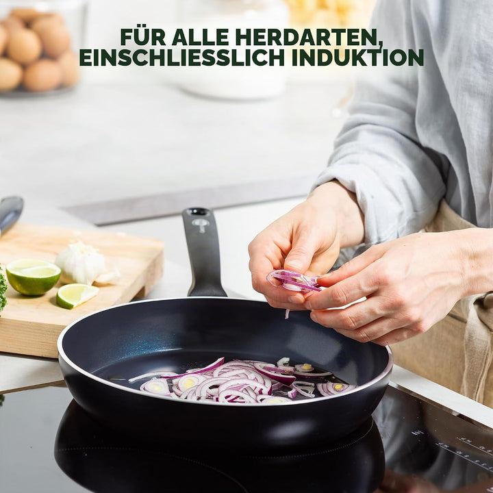 GreenPan Torino Gesunde antihaftbeschichtete Keramik Bratpfanne 28 cm, PFAS-frei, Induktion, Backofe