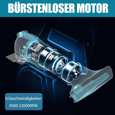 Akku Multifunktionswerkzeug für Makita 18V Akku,Multitool,Oszillierwerkzeug,600W Bürstenlos mit 22 Z