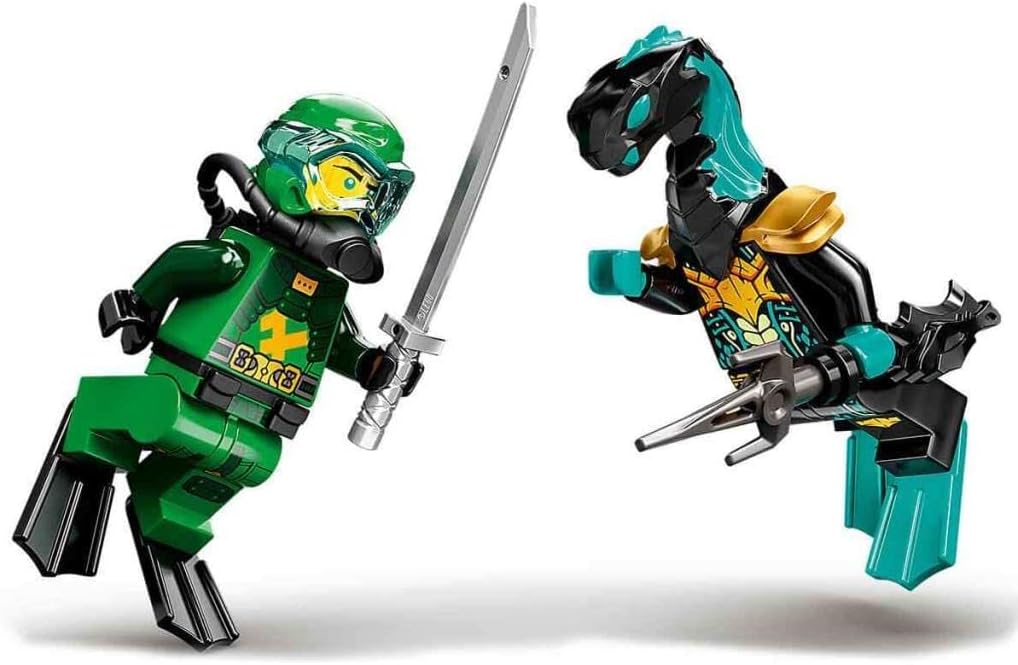 LEGO 71750 NINJAGO Lloyds Hydro-Mech, Unterwasser Set, Spielzeug für Jungen und Mädchen ab 7 Jahre m