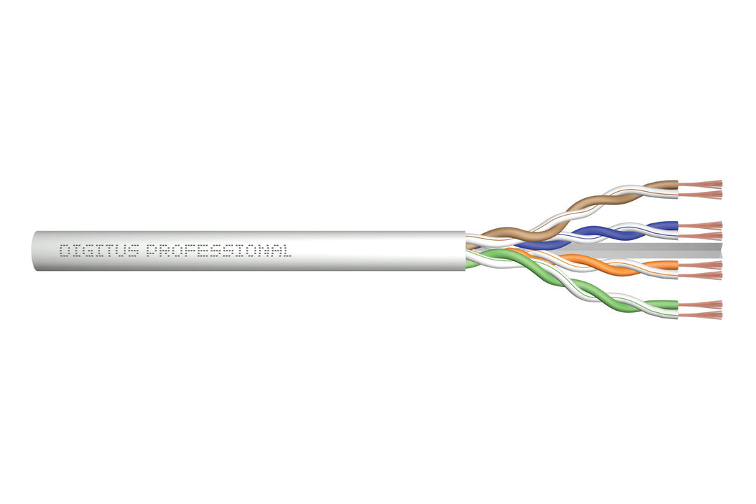 DIGITUS Roh-Patchkabel Cat-6A - Meterware Unkonfektioniert - 305 m - U-UTP Netzwerk-Kabel - LSZH - A