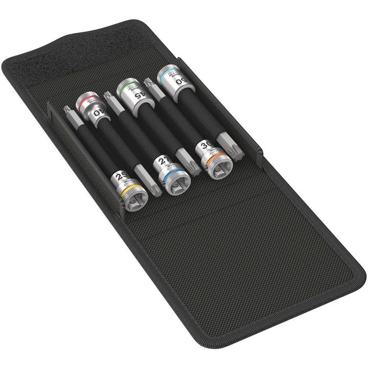 Wera 05003185001 8767 B TORX HF 1 Zyklop Bitnuss-Satz Torx, mit 3/8 Zoll-Antrieb, mit Haltefunktion,