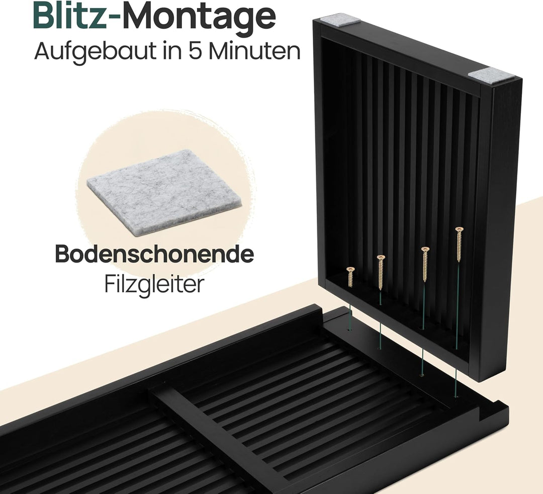 Bambus Sitzbank Flur - Sitzbank Esszimmer - Holzbank Flur - Esszimmerbank | BAM BOO BOX Garderobenba