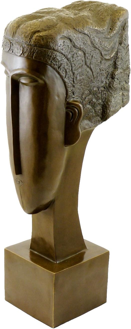 Kunst & Ambiente - Bronzefigur/Bronzekopf - Head of a Woman (1912) - signiert - Amedeo Modigliani Sk