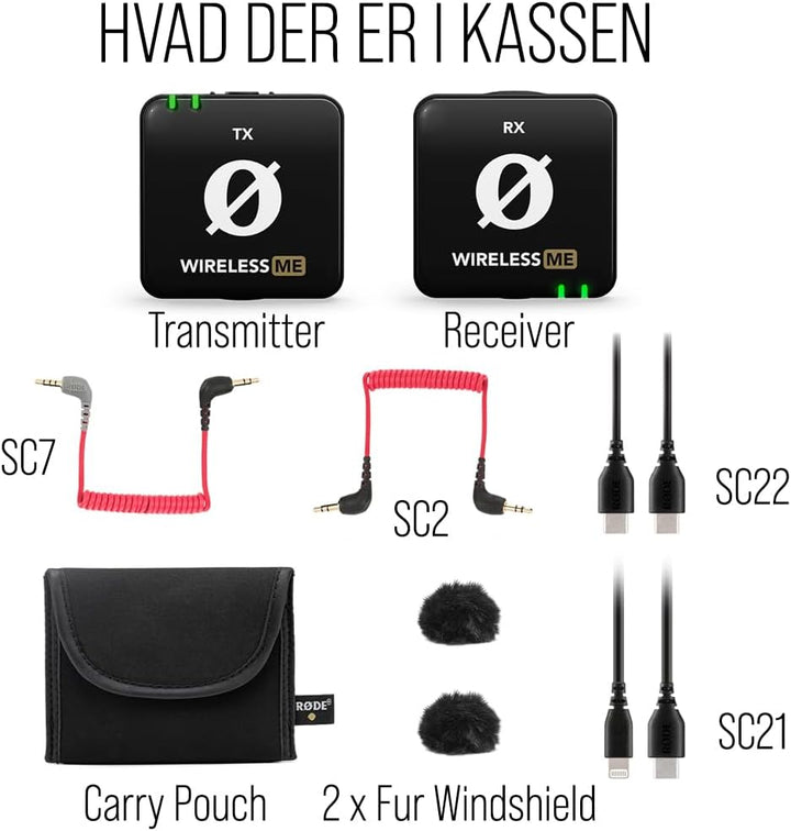 RØDE Wireless ME TX Ultra-kompakter Drahtlos-Mikrofonsystem, GainAssist-Technologie und 100 m Reichw