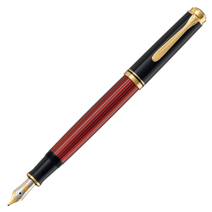 Pelikan Premium M400 Füllfederhalter F Plume schwarz/rot schwarz / rot, schwarz / rot