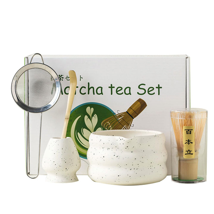 Premium Matcha Set – Matcha Schale, Bambusbesen und Matcha-Löffel Filterlöffel Matcha Set– Vollständ