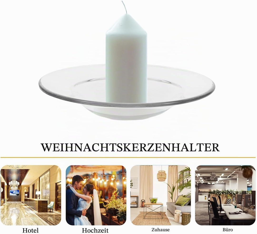 HOMSFOU 3 Stück Ersatz-Ölwärmerschale Runde Glasschale Wachsschmelzkerzenwärmer Schale Deckel Tablet
