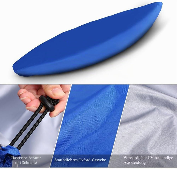 Lixada Universal Kajak Abdeckung, Wasserdicht und UV-beständig, Staubschutzschild für Kanu-Boot