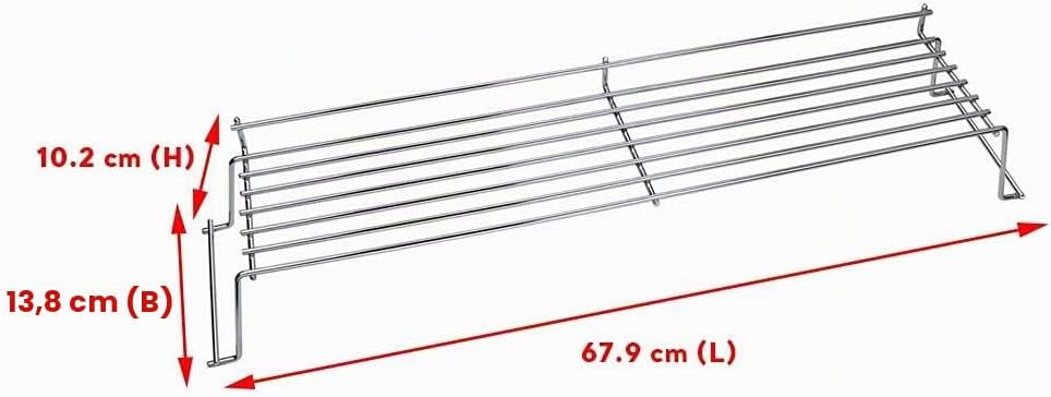 Denmay 65054 67,9CM Edelstahl Warmhalterost für Weber Genesis 300 Series E320 E330 S310 S320 S330 (2