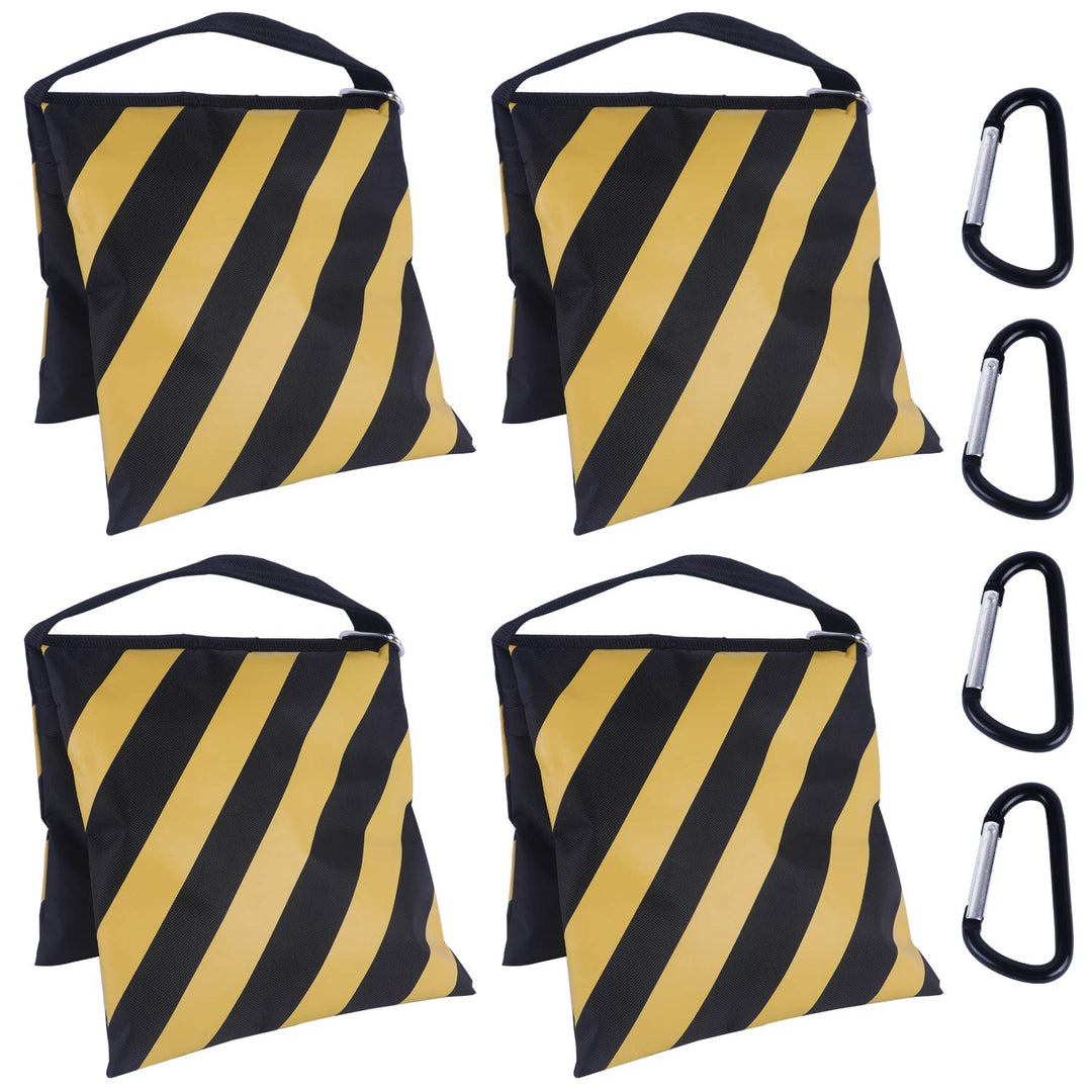 ABCCANOPY Sandsack Satteltasche Fotografie Gewicht Taschen für Video Ständer, 4 Packungen (gelb), Ge