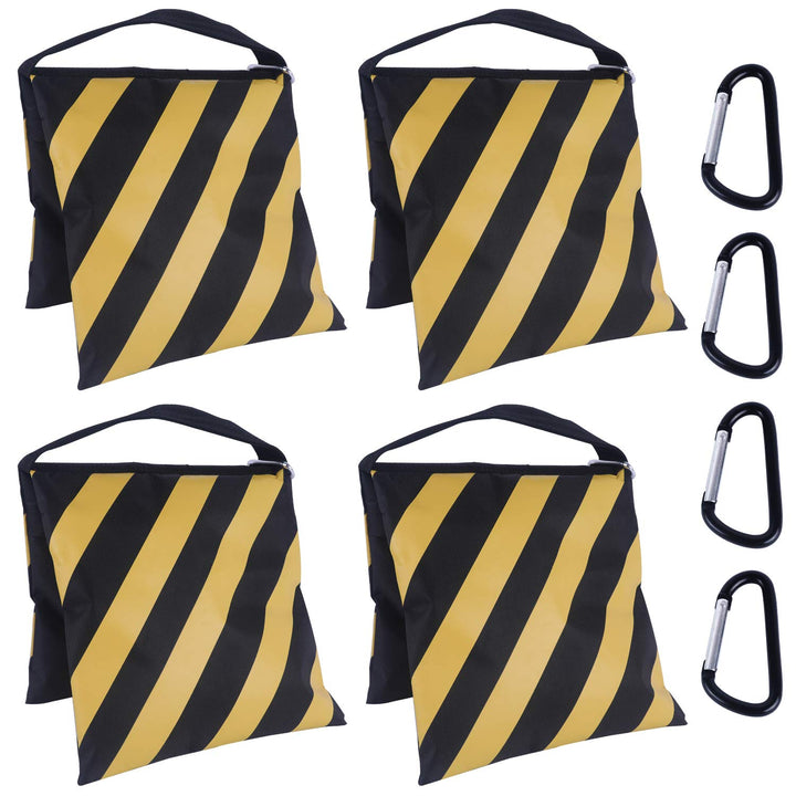 ABCCANOPY Sandsack Satteltasche Fotografie Gewicht Taschen für Video Ständer, 4 Packungen (gelb), Ge