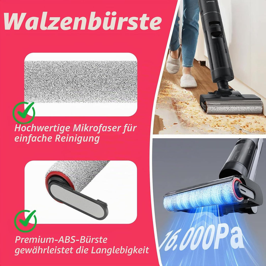 Bürstenrolle Zubehör für Dreame H12 Pro/ H12 Dual/ G10 Pro Nass und Trockensauger, Ersatzteile Zubeh